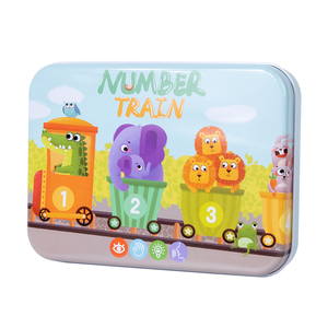 Rompecabezas Educativo <span class=keywords><strong>de</strong></span> Animales del Zoológico y Mariposas para Niños, Rompecabezas <span class=keywords><strong>de</strong></span> Madera con Números y <span class=keywords><strong>Letras</strong></span> para Preescolar con Caja <span class=keywords><strong>de</strong></span> Metal - Product Image 5