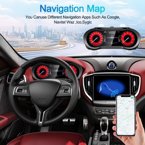 Navihua <b>Car</b> Digital Cluster LCD Instrument Panel 12.3 Inch <b>Speedometer</b> <b>for</b> Maserati Ghibli 2014-2020 Dashboard - Product Image 4