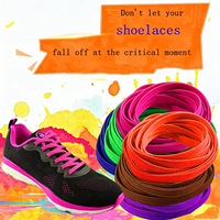 Lacets plats élastiques multicolores sans nœuds avec boucle de verrouillage métallique, lacets paresseux pour baskets, chaussures de course, enfants et adultes