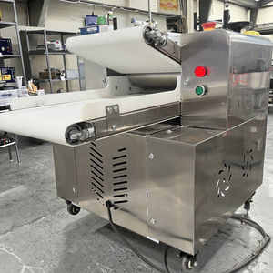 Máquina de laminación de masa pequeña para panadería y pizza, máquina de masa Phyllo, aplanador de masa, equipo de amasado de harina, máquina <span class=keywords><strong>Farro</strong></span> - Product Image 2