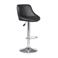 Tabouret de bar moderne et luxueux, chaise haute pivotante avec dossier, en fer, hauteur réglable, pour salle à manger, salon, extérieur