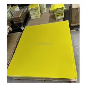 Matériaux d'isolation de couleur jaune 3240 G10 FR4 épaisseur de panneau de fibre de verre époxy 0.5mm