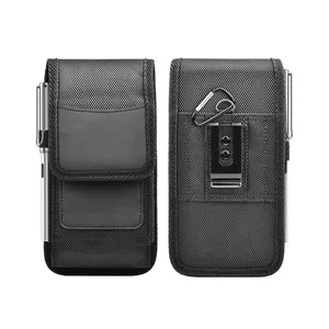 Vertical Adjustable Cellphone Carrying Case With Card Holder Belt Waist Bag Phone Pouch