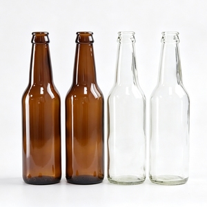 Bouteille de bière en verre flint vide de 330 ml (33 cl) avec bouchon à vis de 26 mm pour fabricant de bouteilles en verre pour boissons gazeuses - Product Image 6