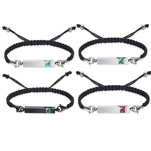 Pulsera de urna de cristal para cenizas, cuerda trenzada, brazalete ajustable, joyería conmemorativa de cremación, regalo de recuerdo funerario para seres queridos - Product Image 1