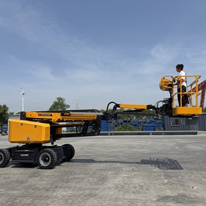 โต๊ะยก16เมตรกลางแจ้งไฟฟ้าแพลตฟอร์มการทำงานทางอากาศสะดวก4ล้อแบบบูมลิฟท์ขับเคลื่อนด้วยตัวเอง - Product Image 5