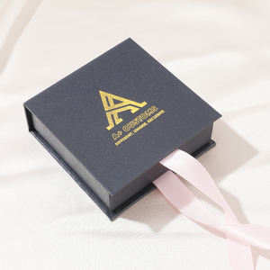 Boîte à bijoux personnalisée, boîte organisateur de bijoux en papier cartonné coulissant de luxe avec logo personnalisé, collier, boucles d'oreilles, bracelet, pendentif - Product Image 4