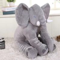 Peluche d'éléphant personnalisable, mignonne, avec de grandes oreilles, peluche d'éléphant à longues oreilles pour bébé, super douce, en coton PP, maille, 40 cm/60 cm