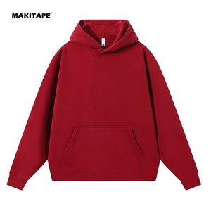 Sweat à capuche unisexe BYM063 d'hiver, personnalisé par le fabricant, épais, surdimensionné, anti-rétrécissement, respirant, coupe-vent, brodé - Product Image 3