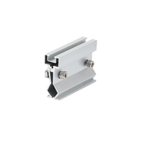 Support de pince de montage de panneau solaire en aluminium