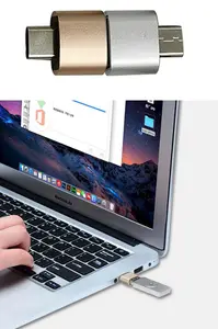 Adaptor USB C OTG, konverter kabel OTG tipe-c, adaptor USB C cepat USB 2.0 ke Tipe C untuk Macbook Pro Xiaomi mi 10
