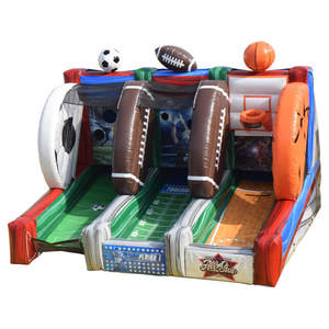 Lanzamiento de fútbol QB de doble carril inflable para puertas traseras, fiestas temáticas deportivas y actividades de formación de equipos quarterback <span class=keywords><strong>Blitz</strong></span> - Product Image 4