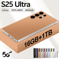Smartphone S25 Ultra 5G Android 15 MTK Dimensity AMOLED 90Hz Dual SIM Pengisian Cepat 65W