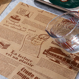 22*22CM PFAS Free Double Sided Silicon Heat Resistant Baking <b>Paper</b> Food <b>Wrapping</b> White square Baking Parchment <b>Paper</b> Sheets - Product Image 3