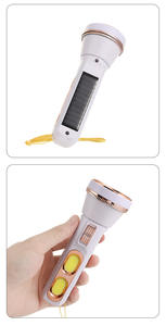 <span class=keywords><strong>Linterna</strong></span> Solar 2025 de Alta Eficiencia Lumínica, Bajo Consumo de Energía, Impermeable, ABS, Recargable por USB, Iluminación COB para Apagones - Product Image 2