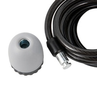 Candado de Bicicleta de Alta Seguridad Antirrobo con Cable Negro, Candado de Cadena con Combinación de 3 Dígitos para Bicicleta, Scooter, Motocicleta