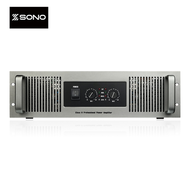 3u Power Amplifier 1800W Power Amplifier Class H Rack Mount Amplifier 2ch with Pure Copper Transformer for Professional Stage