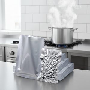 Sacchetti <span class=keywords><strong>Sottovuoto</strong></span> Piccoli a Tre Bordi Sigillati, Personalizzabili, per Campioni Alimentari, con Sigillatura a Caldo in PE e Grado Retort - Product Image 1