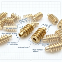 Équipement industriel de brochage CNC pour vis sans fin télescopiques en acier inoxydable et laiton de haute précision, avec brochage d'arbre de vis sans fin sur mesure