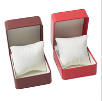 Boîte à montres à couvercle rabattable, boîte de rangement pour bijoux, emballage cadeau