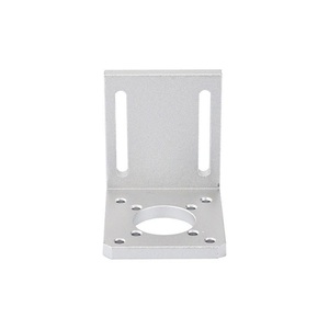Custom-made L Shape Cnc Machining <strong>Silver</strong> Aluminum Mounting Motor <strong>Bracket</strong> - Product Image 2