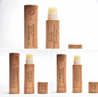 Tube vide en bambou de 5 ml pour baume à lèvres, cire à lèvres et rouge à lèvres, à remplir librement