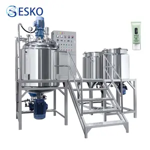 ESKO 1000L Cosmético Homogeneizador Mezclador de Emulsionante al Vacío Homogeneizador Tanque de Mezcla para Crema