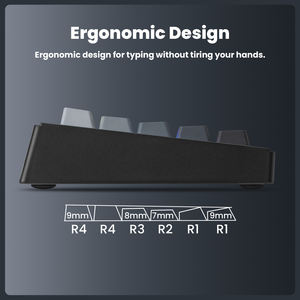 Teclado Mecánico Zornher ST68 Negro Polar Day Split Type, Inalámbrico <span class=keywords><strong>de</strong></span> 2.4Ghz, Retroiluminación RGB, Programable, Interfaz <span class=keywords><strong>USB</strong></span> Tipo-C, <span class=keywords><strong>para</strong></span> Juegos - Product Image 4