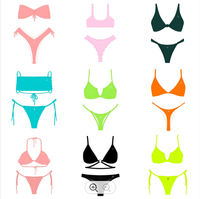 Bikini Micro Tanga Extremo Personalizado para Mujer, Traje de Baño Transparente Sexy, de Alta Calidad, Talla Grande, Triangular, para Playa