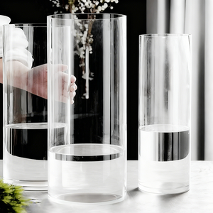 आधुनिक उच्च बोरोसिलिकेट ग्लास अधिक आकार के टेबलटॉप <span class=keywords><strong>vase</strong></span> टिकाऊ कलात्मक डिजाइन वर्षगांठ और घर सजावट के लिए टिकाऊ कलात्मक डिजाइन - Product Image 1