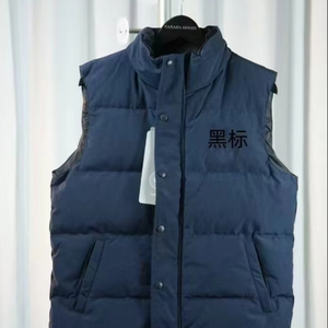 Chaqueta de Plumón de <span class=keywords><strong>Ganso</strong></span> con Cuello de <span class=keywords><strong>Plumas</strong></span> para <span class=keywords><strong>Hombre</strong></span>, Etiqueta Negra de Invierno, Talla Grande - Abrigo de Plumón sin Mangas de Tres Piezas, Impermeable y Cálido - Product Image 1