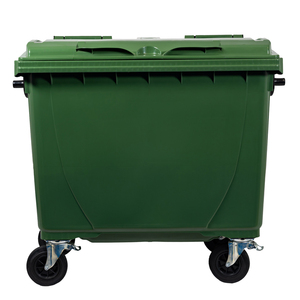 Poubelle à 4 roues 660L Poubelle HDPE Blanche Personnalisable Recyclable Polyéthylène Haute Densité Jcoplastic SPA Fabriqué en Italie - Product Image 4