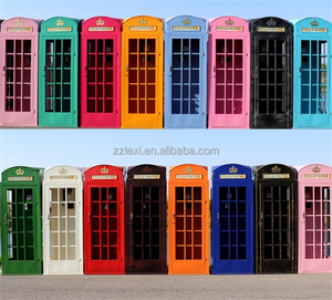 Cabina Telefónica de Londres Personalizada <span class=keywords><strong>LEXI</strong></span>, Juego de 5 Piezas, Decoración de Cabina Telefónica Amarilla, Accesorio para Fotos - Product Image 5