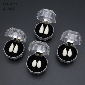 Dents de vampire, crocs, décorations d'Halloween, accessoires de fête, cosplay, mascarade, dents de <span class=keywords><strong>loup</strong></span>, dents de sorcière - Product Image 1