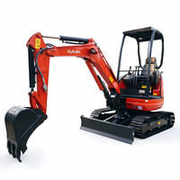 Excavator Mini Crawler ODM U22-6 2,2 Ton Zero Tail Swing dengan Mesin D1105, Ringkas, untuk Lanskap, Utilitas, dan Konstruksi Hunian