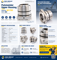 Pièces de rechange pour pompe à béton Putzmeister 401783 Q80, boîtier supérieur