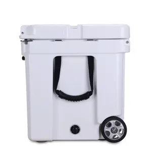 GINT 40L Custom Hard Beach Roto Moulé Fishing Rotomolded Cooler Box On Wheels With Wheels