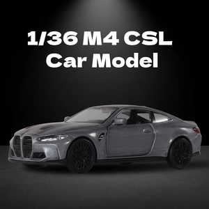 Modellino Auto M4 CSL 1/36 in Lega di Zinco, Veicoli in Miniatura Die-Cast, Auto da Collezione con Funzione Pullback, Regalo per Bambini - Product Image 1