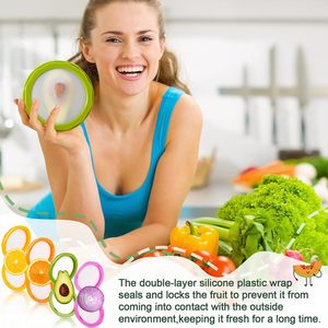 Reusables Rectangle <b>Kitchen</b> Container Food Grade Silicone Fruit Crisper <b>Box</b> Lid Refrigerator Fresh Saver Film-Sealed <b>Storage</b> <b>Box</b> - Product Image 4
