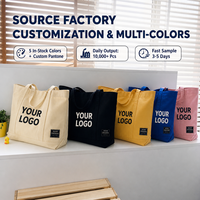 Sac fourre-tout en toile souple avec poignées renforcées, réutilisable, imprimé avec des lettres, adapté aux cadeaux de promotion de marque