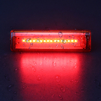 Feux arrière à LED pour E-Bike Moto 3-en-1 Feu de stop et de clignotant monté à l'arrière Rechargeable Étanche IP65 Night Riding
