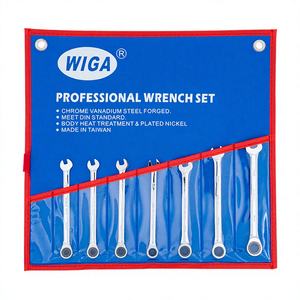 [WIGA] ชุดประแจรวมแบบสองด้านชนิดขันเดียว-DIY เมตริก 7 ชิ้น สำหรับประกอบเครื่องจักร - Product Image 1