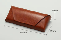 Étui à lunettes fait main portable, style rétro artistique, boîte de rangement anti-pression, pour homme, créatif, personnalisé, étudiant, haut de gamme