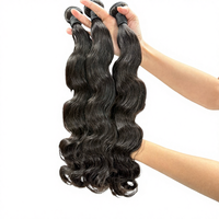 Extensions de cheveux humains vierges cambodgiens 12A Mink, double trame, vague corporelle, 20 pouces, étirées, pas cher