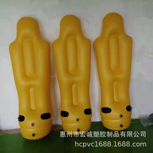 Diana inflable de PVC de 175 cm, amarilla, para uso en parques acuáticos, hoteles y complejos turísticos. - Product Image 1