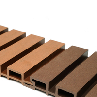 Venta caliente al aire libre Wpc Panel de pared 3D Co-extrusión Madera Plástico Panel compuesto Revestimiento de pared Balcón Valla Paneles Tableros