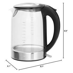 Hervidor Eléctrico de Vidrio de 2.0L, Hervidor de Agua Eléctrico de Vidrio para Cocina con Luz LED - Product Image 4