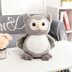 Almohada <span class=keywords><strong>de</strong></span> Peluche <span class=keywords><strong>de</strong></span> Búho <span class=keywords><strong>de</strong></span> 25 cm <span class=keywords><strong>de</strong></span> la Marca LD, Suave, Color Marrón/Café/Gris, Relleno <span class=keywords><strong>de</strong></span> Algodón PP, Bordado, Regalo - Product Image 5