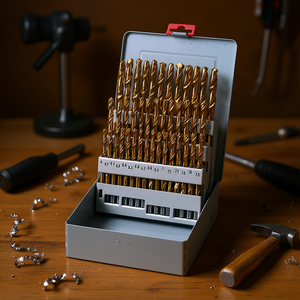 Juego de brocas cilíndricas Fervi de 6 a 7,5 mm con medidas de décima parte para perforación de precisión - Product Image 3