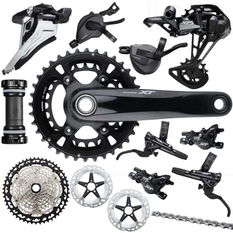 Shimano Xt M8100 Groepset 24 Speed 26-36T 170 175Mm Crankstel Mountainbike Groepset 2x12-Speed 45T 10-51T MT800 Groep